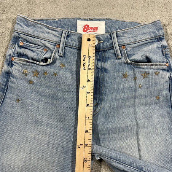 Mother Bowie Jeans Womens 25 The Super Cruiser Flare The Jean Genie Blue Denim - Picture 5 of 16